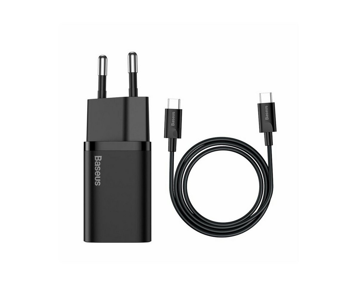 Baseus Schnellladegerät 1C 25W mit USB-C Kabel für USB-C 1m Smartphone-Ladegerät Baseus Schnellladegerät 1C 25W mit USB-C Kabel für USB-C 1m Smartphone-Ladegerät von Baseus