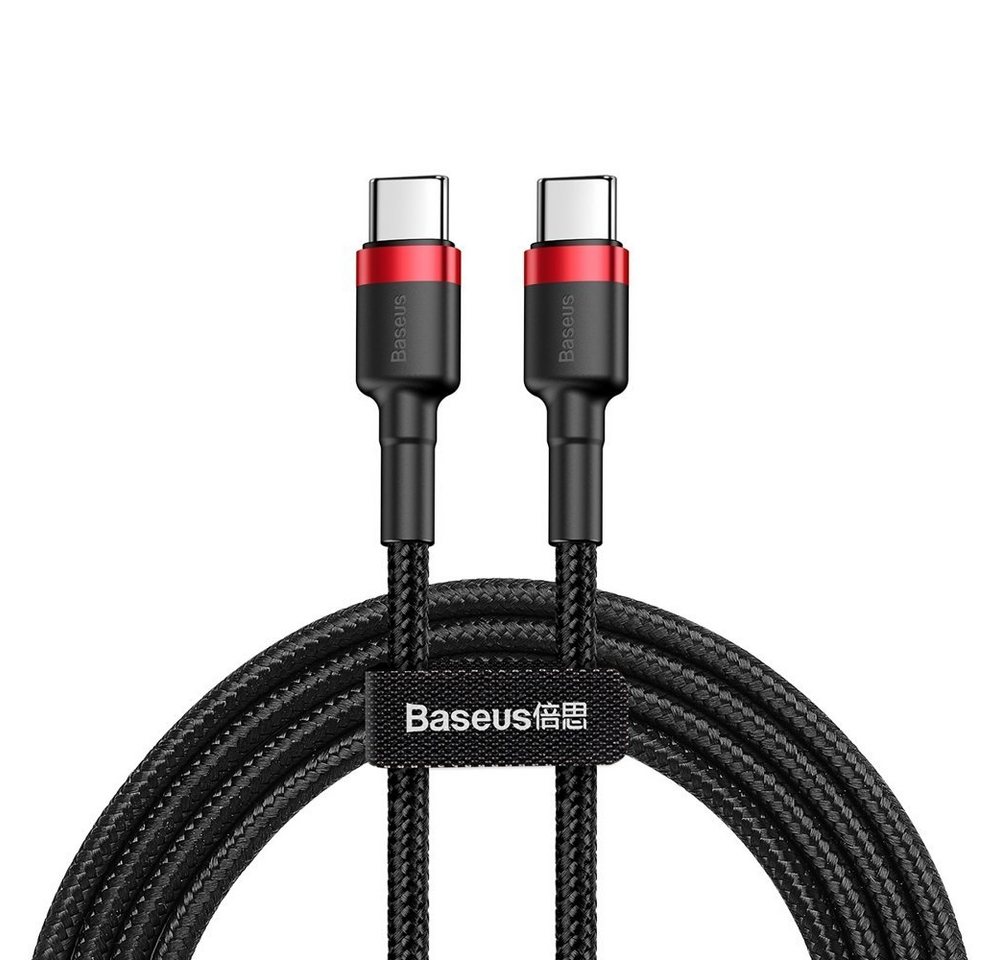 Baseus Smartphone-Hülle Strapazierfähiges Nylonkabel USB-C PD / USB-C PD PD2.0 60W von Baseus