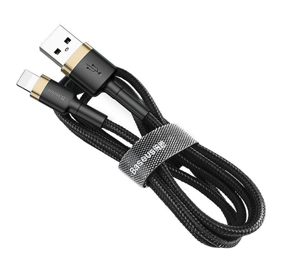 Baseus Strapazierfähiges Nylonkabel USB / Lightning QC3.0 2.4A 1M Smartphone-Kabel, Lightning, Standard-USB (100 cm) von Baseus