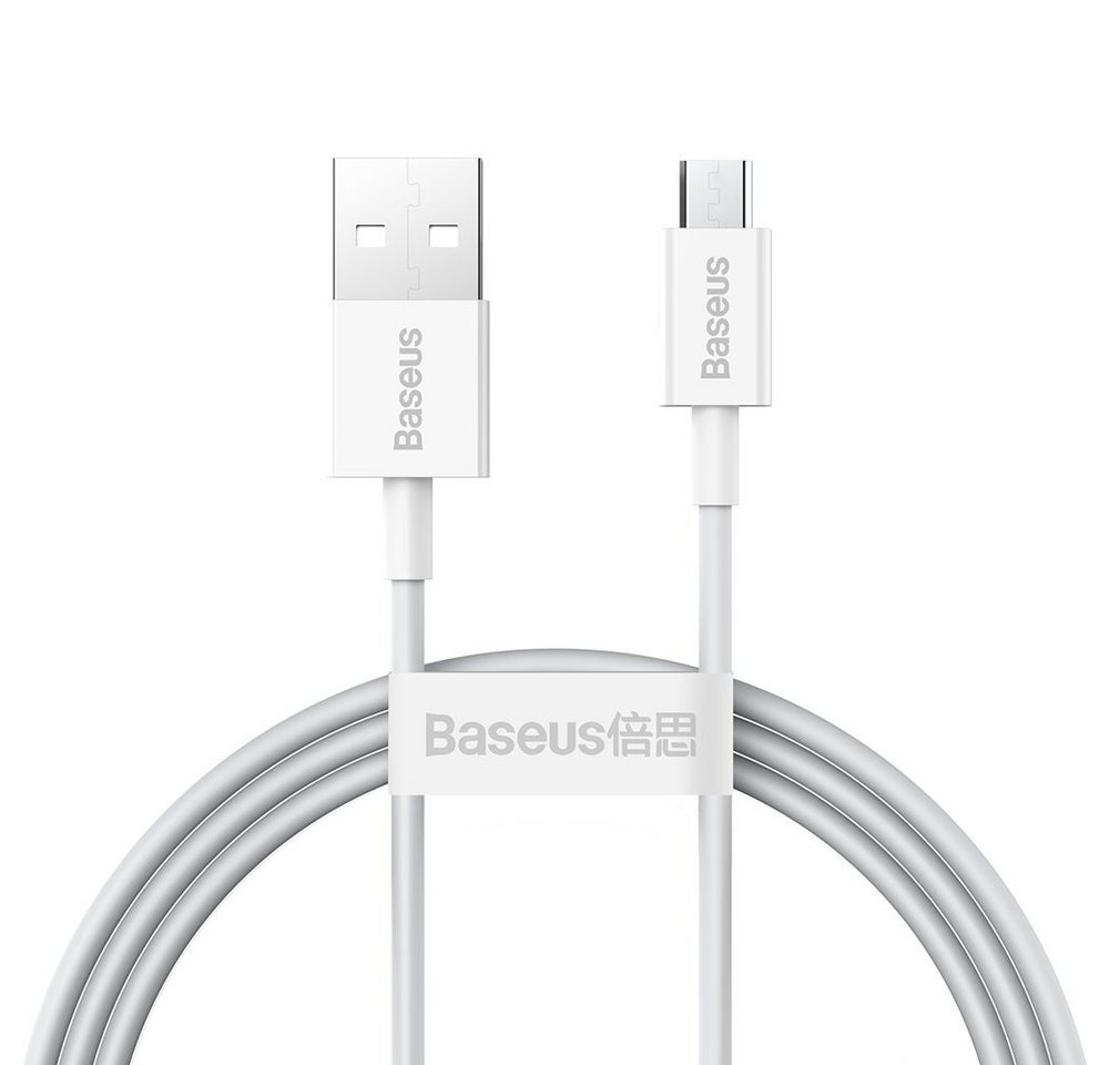 Baseus Superior Kabel USB - Micro USB zum Schnellladen 2A 1m weiß USB-Kabel von Baseus