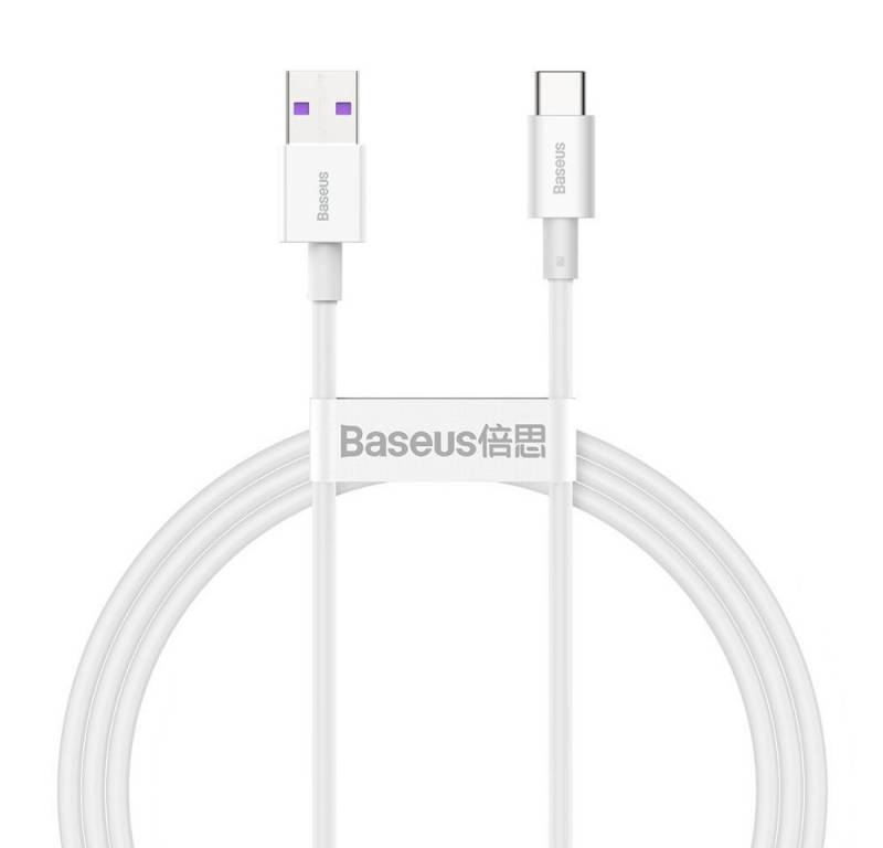 Baseus Superior Kabel USB - USB Typ C 6A 66W 1m weiß (CATYS-02) Smartphone-Kabel von Baseus