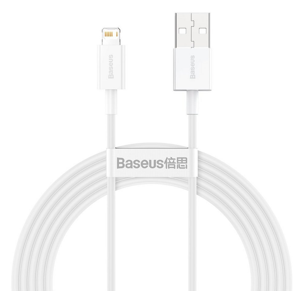 Baseus Superior Kabel USB - iPhone 2,4A 2 m Weiß USB-Kabel von Baseus