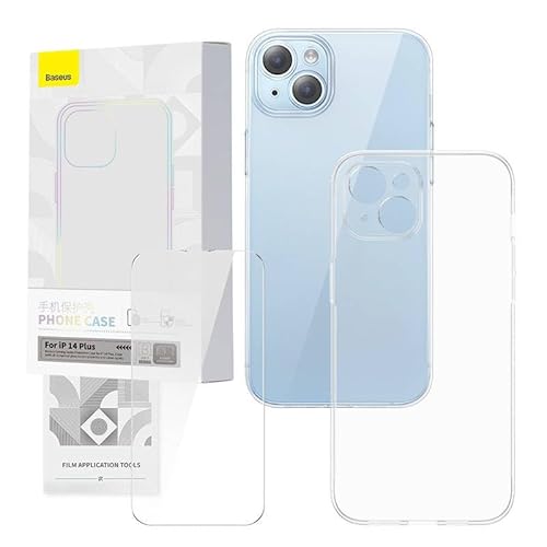 Baseus Transparente Schutzhülle und Hartglas-Set für iPhone 14 Plus Baseus Transparente Schutzhülle und Hartglas-Set für iPhone 14 Plus von Baseus