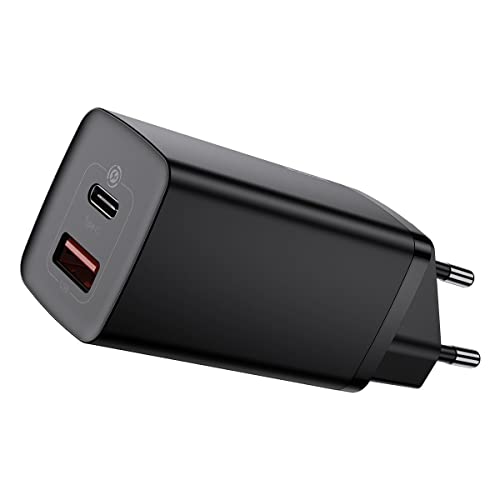 Baseus Travel Charger GaN2 Lite Quick Charger C+U QC 3.0 PD 3.0 65W EU Black (CCGAN2L-B01) von Baseus