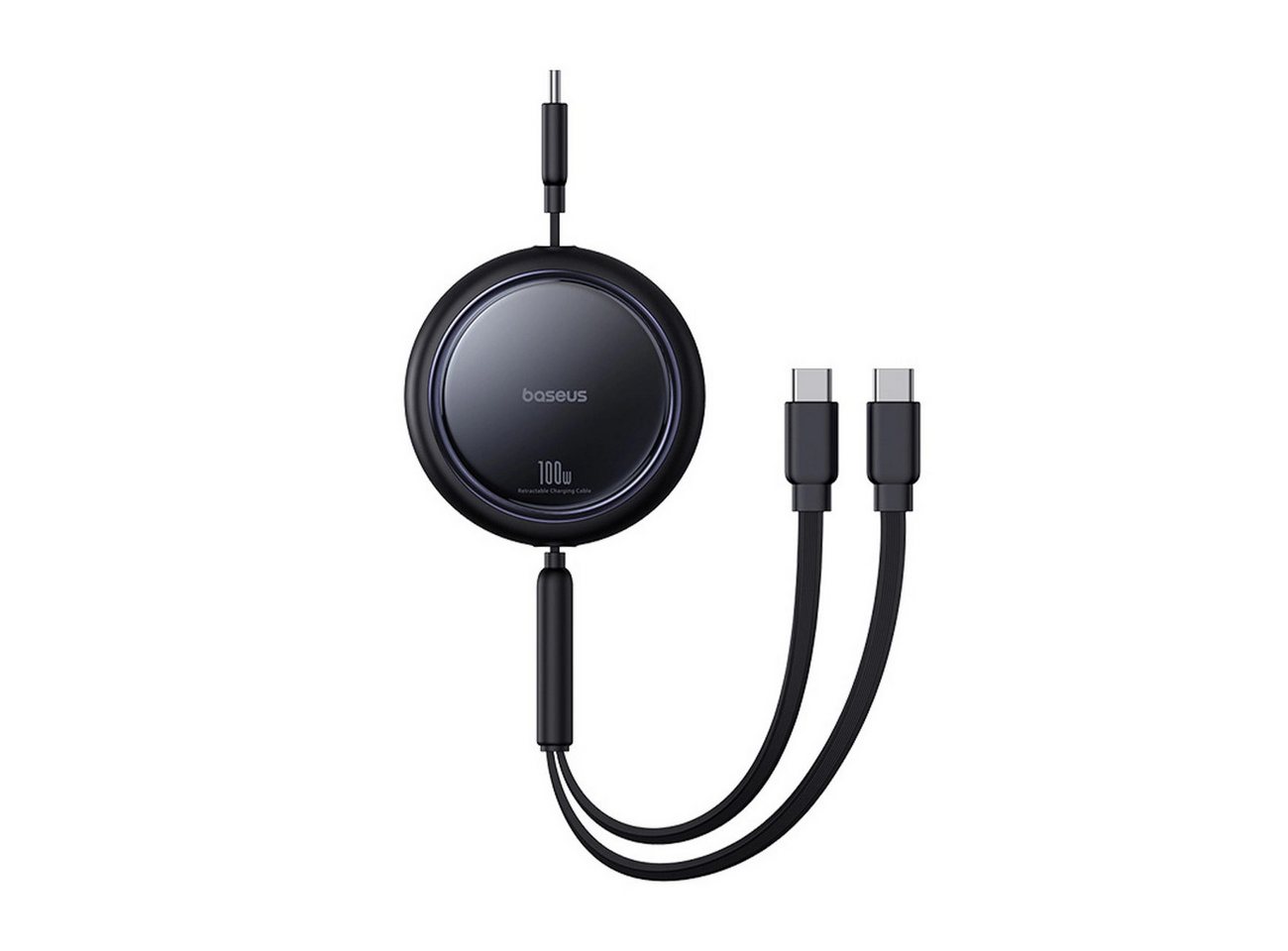 Baseus USB-C Einziehbares Kabel - 2 x USB-C 100W 1m - Schwarz USB-Kabel Baseus USB-C Einziehbares Kabel - 2 x USB-C 100W 1m - Schwarz USB-Kabel von Baseus