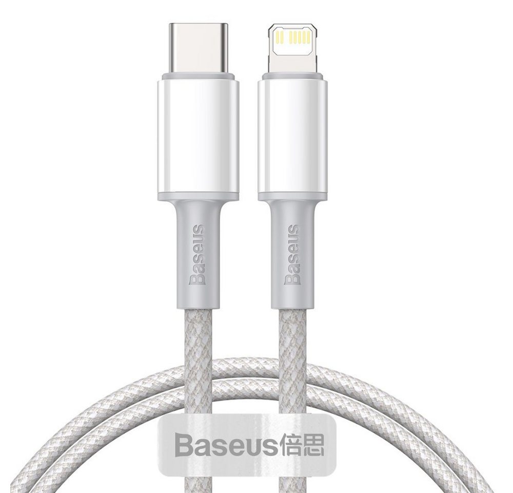 Baseus USB Type C Kabel - iPhone Fast Charging Power Delivery 20 W 1 m weiß Smartphone-Kabel von Baseus