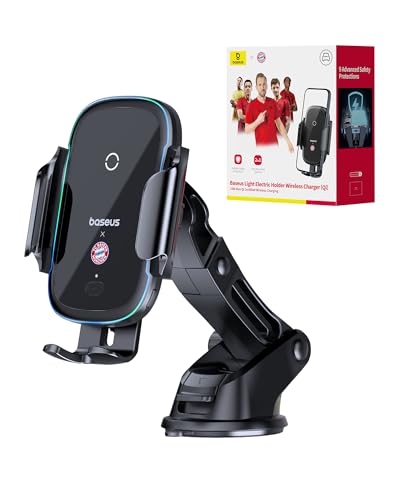 Baseus Qi handyhalterung Auto mit ladefunktion, 15W Schnellladung, Automatische Klemmung & EIN-klick-Lösung, Ladegerät für iPhone 16 Pro Max 15 Plus 14 13 12, Cluster Schwarz Baseus Qi handyhalterung Auto mit ladefunktion, 15W Schnellladung, Automatische Klemmung & EIN-klick-Lösung, Ladegerät für iPhone 16 Pro Max 15 Plus 14 13 12, Cluster Schwarz von Baseus
