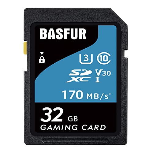 Basfur SD-Speicherkarte 32 GB, geeignet für Handys, Computer, Drohnen und andere Android-Geräte, Übertragung mit hoher Geschwindigkeit 170 MB/s, A2 U3 V30 von Basfur
