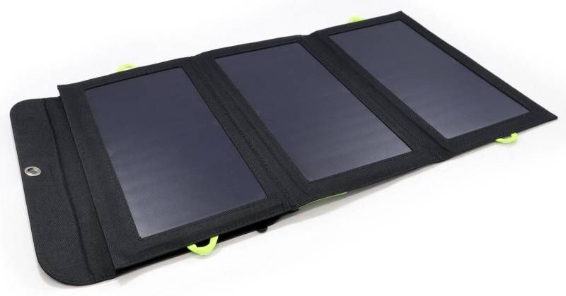 BasicNature Basic Nature Solar-Ladegerät Powerbank 5V/21W Solar Powerbank von BasicNature