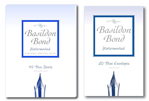 Basildon Bond No 2 Blue Paper Writing Set Includes Writing Pad & Envelopes by Basildon Bond von Basildon Bond