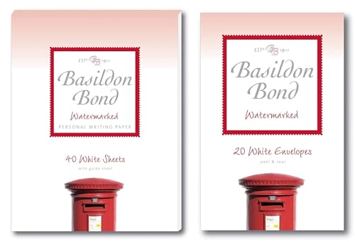 Basildon Bond No 2 weiß Papier Schreiben Set enthält Schreibblock und Umschläge von Basildon Bond