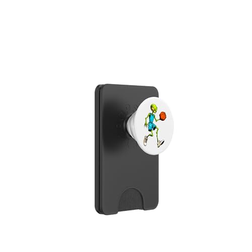 Alien Basketballer PopSockets PopWallet für MagSafe Alien Basketballer PopSockets PopWallet für MagSafe von Basketball Animals