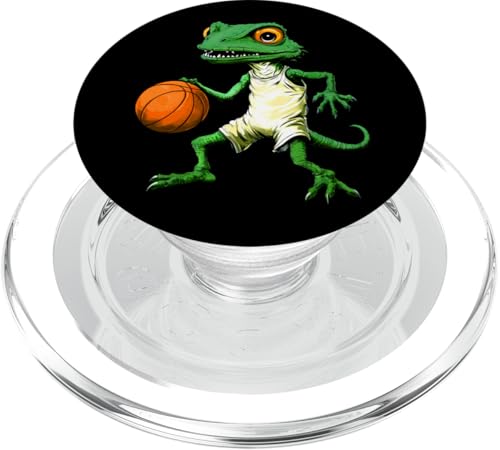 Eidechse Basketballer PopSockets PopGrip für MagSafe Eidechse Basketballer PopSockets PopGrip für MagSafe von Basketball Animals