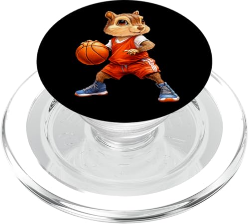 Streifenhörnchen Basketball PopSockets PopGrip für MagSafe Streifenhörnchen Basketball PopSockets PopGrip für MagSafe von Basketball Animals