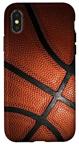 Hülle für iPhone X/XS Basketball-Oberfläche Hülle für iPhone X/XS Basketball-Oberfläche von Basketball Culture Designs