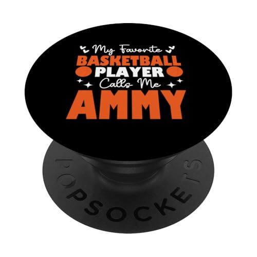 Mein Lieblingsbasketballspieler nennt mich Ammy Mother's Day PopSockets Klebender PopGrip Mein Lieblingsbasketballspieler nennt mich Ammy Mother's Day PopSockets Klebender PopGrip von Basketball Lover Sport Basketball Player Family