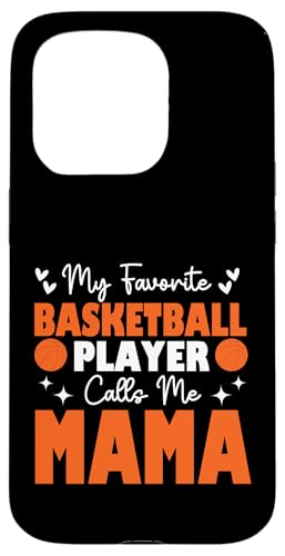 Mein Lieblingsbasketballspieler nennt mich Mama Muttertag Hülle für iPhone 15 Pro von Basketball Lover Sport Basketball Player Family