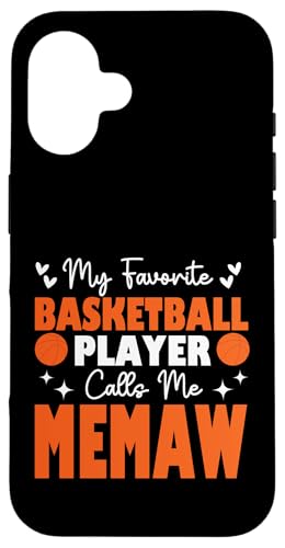Mein Lieblingsbasketballspieler nennt mich Memaw Muttertag Hülle für iPhone 16 Mein Lieblingsbasketballspieler nennt mich Memaw Muttertag Hülle für iPhone 16 von Basketball Lover Sport Basketball Player Family