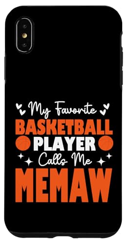 Mein Lieblingsbasketballspieler nennt mich Memaw Muttertag Hülle für iPhone XS Max Mein Lieblingsbasketballspieler nennt mich Memaw Muttertag Hülle für iPhone XS Max von Basketball Lover Sport Basketball Player Family