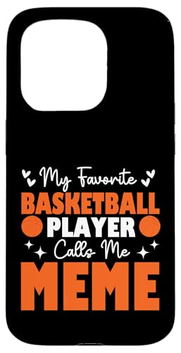 Mein Lieblingsbasketballspieler nennt mich Meme Muttertag Hülle für iPhone 15 Pro Mein Lieblingsbasketballspieler nennt mich Meme Muttertag Hülle für iPhone 15 Pro von Basketball Lover Sport Basketball Player Family