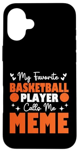 Mein Lieblingsbasketballspieler nennt mich Meme Muttertag Hülle für iPhone 16 Plus Mein Lieblingsbasketballspieler nennt mich Meme Muttertag Hülle für iPhone 16 Plus von Basketball Lover Sport Basketball Player Family