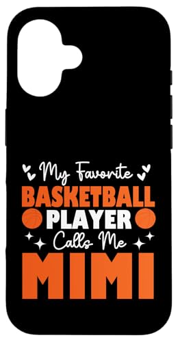 Mein Lieblingsbasketballspieler nennt mich Mimi Muttertag Hülle für iPhone 16 Mein Lieblingsbasketballspieler nennt mich Mimi Muttertag Hülle für iPhone 16 von Basketball Lover Sport Basketball Player Family