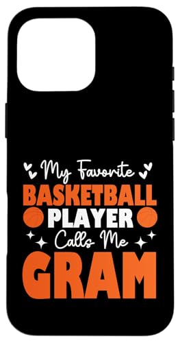 Mein Lieblingsbasketballspieler nennt mich Oma Muttertag Hülle für iPhone 16 Pro Max Mein Lieblingsbasketballspieler nennt mich Oma Muttertag Hülle für iPhone 16 Pro Max von Basketball Lover Sport Basketball Player Family