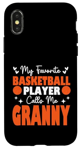 Mein Lieblingsbasketballspieler nennt mich Oma Muttertag Hülle für iPhone X/XS Mein Lieblingsbasketballspieler nennt mich Oma Muttertag Hülle für iPhone X/XS von Basketball Lover Sport Basketball Player Family