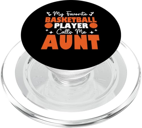 Mein Lieblingsbasketballspieler nennt mich Tante Muttertag PopSockets PopGrip für MagSafe Mein Lieblingsbasketballspieler nennt mich Tante Muttertag PopSockets PopGrip für MagSafe von Basketball Lover Sport Basketball Player Family