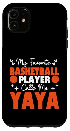 Mein Lieblingsbasketballspieler nennt mich Yaya Muttertag Hülle für iPhone 11 Mein Lieblingsbasketballspieler nennt mich Yaya Muttertag Hülle für iPhone 11 von Basketball Lover Sport Basketball Player Family
