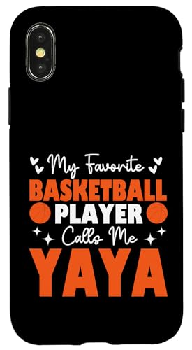 Mein Lieblingsbasketballspieler nennt mich Yaya Muttertag Hülle für iPhone X/XS Mein Lieblingsbasketballspieler nennt mich Yaya Muttertag Hülle für iPhone X/XS von Basketball Lover Sport Basketball Player Family