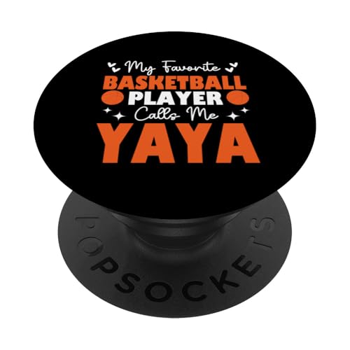 Mein Lieblingsbasketballspieler nennt mich Yaya Muttertag PopSockets Klebender PopGrip Mein Lieblingsbasketballspieler nennt mich Yaya Muttertag PopSockets Klebender PopGrip von Basketball Lover Sport Basketball Player Family