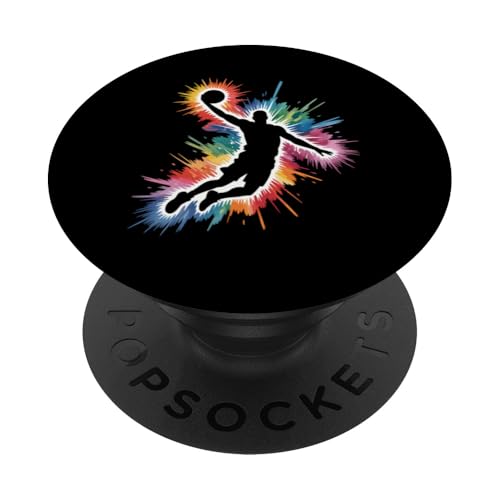 Basketball Spieler Basketballer Basketball PopSockets Klebender PopGrip Basketball Spieler Basketballer Basketball PopSockets Klebender PopGrip von Basketballverein Basketball Basketballspieler