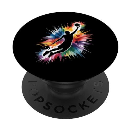 Basketball Spieler Basketballer Basketball PopSockets Klebender PopGrip Basketball Spieler Basketballer Basketball PopSockets Klebender PopGrip von Basketballverein Basketball Basketballspieler