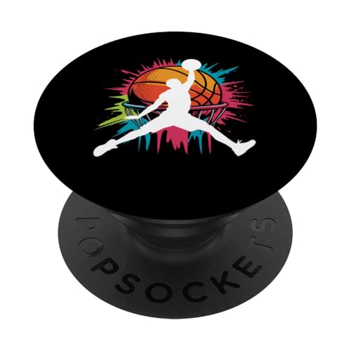 Basketball Spieler Basketballer Basketball PopSockets Klebender PopGrip Basketball Spieler Basketballer Basketball PopSockets Klebender PopGrip von Basketballverein Basketball Basketballspieler