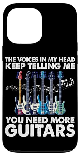 Die Stimmen in meinem Kopf sagen mir immer wieder, dass du mehr Gitarren brauchst Hülle für iPhone 13 Pro Max Die Stimmen in meinem Kopf sagen mir immer wieder, dass du mehr Gitarren brauchst Hülle für iPhone 13 Pro Max von Bass Guitar Instrument Bass Guitars Lover Musician