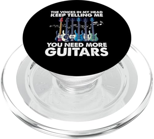 Die Stimmen in meinem Kopf sagen mir immer wieder, dass du mehr Gitarren brauchst PopSockets PopGrip für MagSafe von Bass Guitar Instrument Bass Guitars Lover Musician