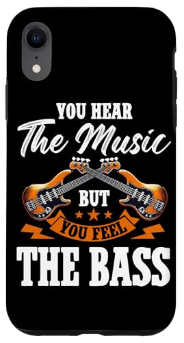 Du hörst die Musik, aber du fühlst die Bassgitarrengitarre Hülle für iPhone XR Du hörst die Musik, aber du fühlst die Bassgitarrengitarre Hülle für iPhone XR von Bass Guitar Instrument Bass Guitars Lover Musician
