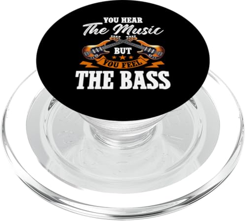 Du hörst die Musik, aber du fühlst die Bassgitarrengitarre PopSockets PopGrip für MagSafe Du hörst die Musik, aber du fühlst die Bassgitarrengitarre PopSockets PopGrip für MagSafe von Bass Guitar Instrument Bass Guitars Lover Musician