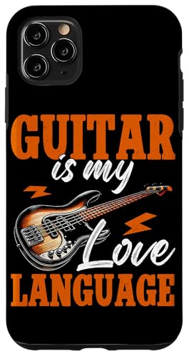 Guitar Is My Love Language Gitarrist E-Gitarrenspieler Hülle für iPhone 11 Pro Max Guitar Is My Love Language Gitarrist E-Gitarrenspieler Hülle für iPhone 11 Pro Max von Bass Guitar Instrument Bass Guitars Lover Musician