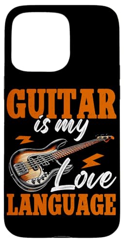 Guitar Is My Love Language Gitarrist E-Gitarrenspieler Hülle für iPhone 15 Pro Max Guitar Is My Love Language Gitarrist E-Gitarrenspieler Hülle für iPhone 15 Pro Max von Bass Guitar Instrument Bass Guitars Lover Musician