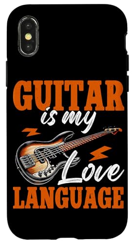 Guitar Is My Love Language Gitarrist E-Gitarrenspieler Hülle für iPhone X/XS Guitar Is My Love Language Gitarrist E-Gitarrenspieler Hülle für iPhone X/XS von Bass Guitar Instrument Bass Guitars Lover Musician