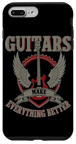 Guitars Make Everything Better Gitarristen-E-Gitarre Hülle für iPhone 7 Plus/8 Plus Guitars Make Everything Better Gitarristen-E-Gitarre Hülle für iPhone 7 Plus/8 Plus von Bass Guitar Instrument Bass Guitars Lover Musician