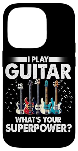 I Play Guitar What's Your Superpower Guitarist Bassgitarre Hülle für iPhone 14 Pro I Play Guitar What's Your Superpower Guitarist Bassgitarre Hülle für iPhone 14 Pro von Bass Guitar Instrument Bass Guitars Lover Musician