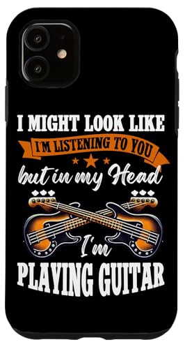 Ich sehe vielleicht aus, als würde ich zuhören, aber Gitarrist spielen Hülle für iPhone 11 Ich sehe vielleicht aus, als würde ich zuhören, aber Gitarrist spielen Hülle für iPhone 11 von Bass Guitar Instrument Bass Guitars Lover Musician