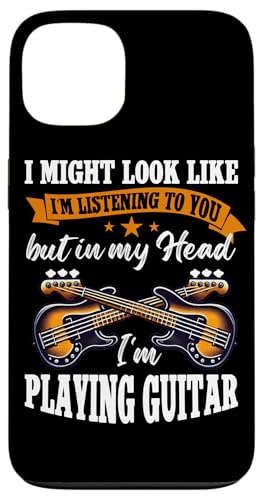Ich sehe vielleicht aus, als würde ich zuhören, aber Gitarrist spielen Hülle für iPhone 13 Ich sehe vielleicht aus, als würde ich zuhören, aber Gitarrist spielen Hülle für iPhone 13 von Bass Guitar Instrument Bass Guitars Lover Musician
