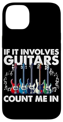 If It Involves Guitars Count Me In E-Gitarristen Hülle für iPhone 14 Plus If It Involves Guitars Count Me In E-Gitarristen Hülle für iPhone 14 Plus von Bass Guitar Instrument Bass Guitars Lover Musician
