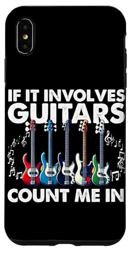 If It Involves Guitars Count Me In E-Gitarristen Hülle für iPhone XS Max If It Involves Guitars Count Me In E-Gitarristen Hülle für iPhone XS Max von Bass Guitar Instrument Bass Guitars Lover Musician