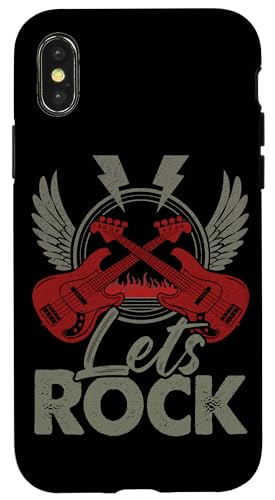 Let's Rock Bass Gitarist E-Gitarrenspieler Vintage Hülle für iPhone X/XS Let's Rock Bass Gitarist E-Gitarrenspieler Vintage Hülle für iPhone X/XS von Bass Guitar Instrument Bass Guitars Lover Musician
