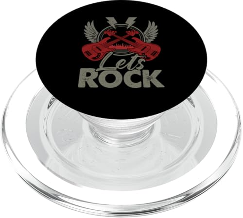 Let's Rock Bass Gitarist E-Gitarrenspieler Vintage PopSockets PopGrip für MagSafe Let's Rock Bass Gitarist E-Gitarrenspieler Vintage PopSockets PopGrip für MagSafe von Bass Guitar Instrument Bass Guitars Lover Musician